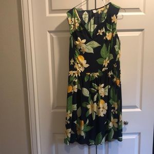 Blue floral summer dress